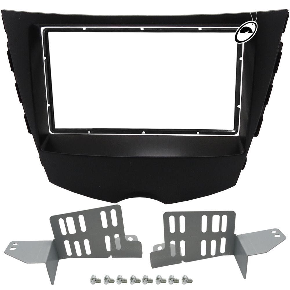 Moldura de Painel 2 Din 7" Polegadas Para Multimídia Veloster 2011 à 2016