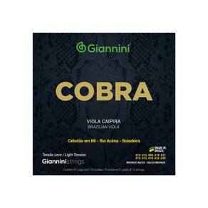 Encordoamento Viola Caipira Cobra Cebolão em Mi - Giannini