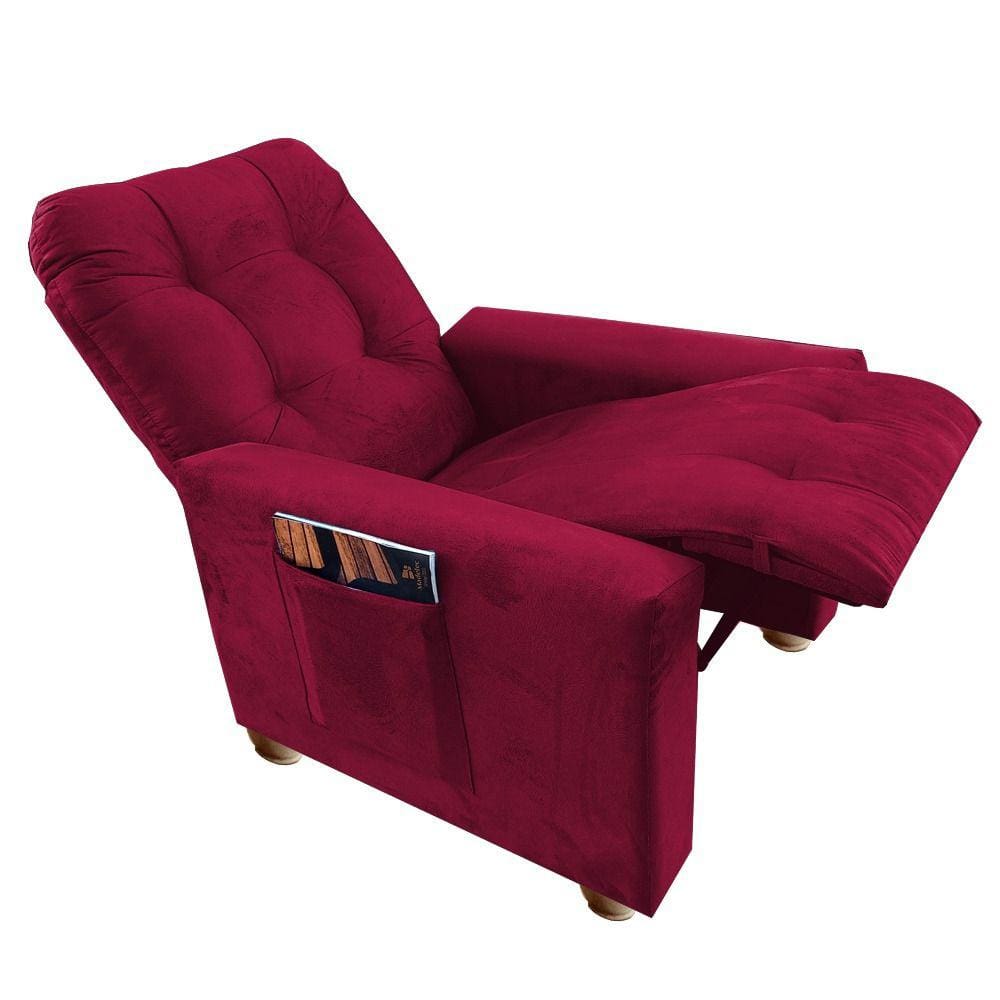 Poltrona Reclinável Do Papai & Confort Vermelho