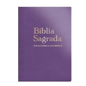 Bíblia ARC Grande - Dicionário e concordância - Luxo especial Roxa