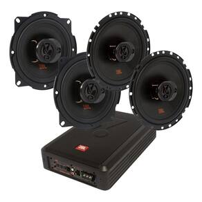 Caixa JBL Ativa Amplificada SW8A-MS 200w + Alto Falantes 6  JBL 6TRFX55 + 5  5TRFX55 Flex4