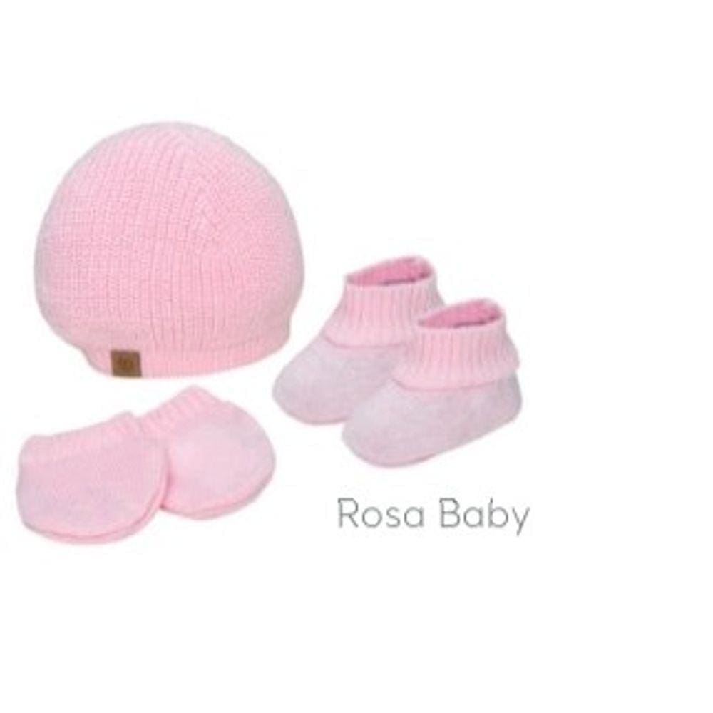 Kit bebê tricô touca luva e sapatinho - kit maternidade