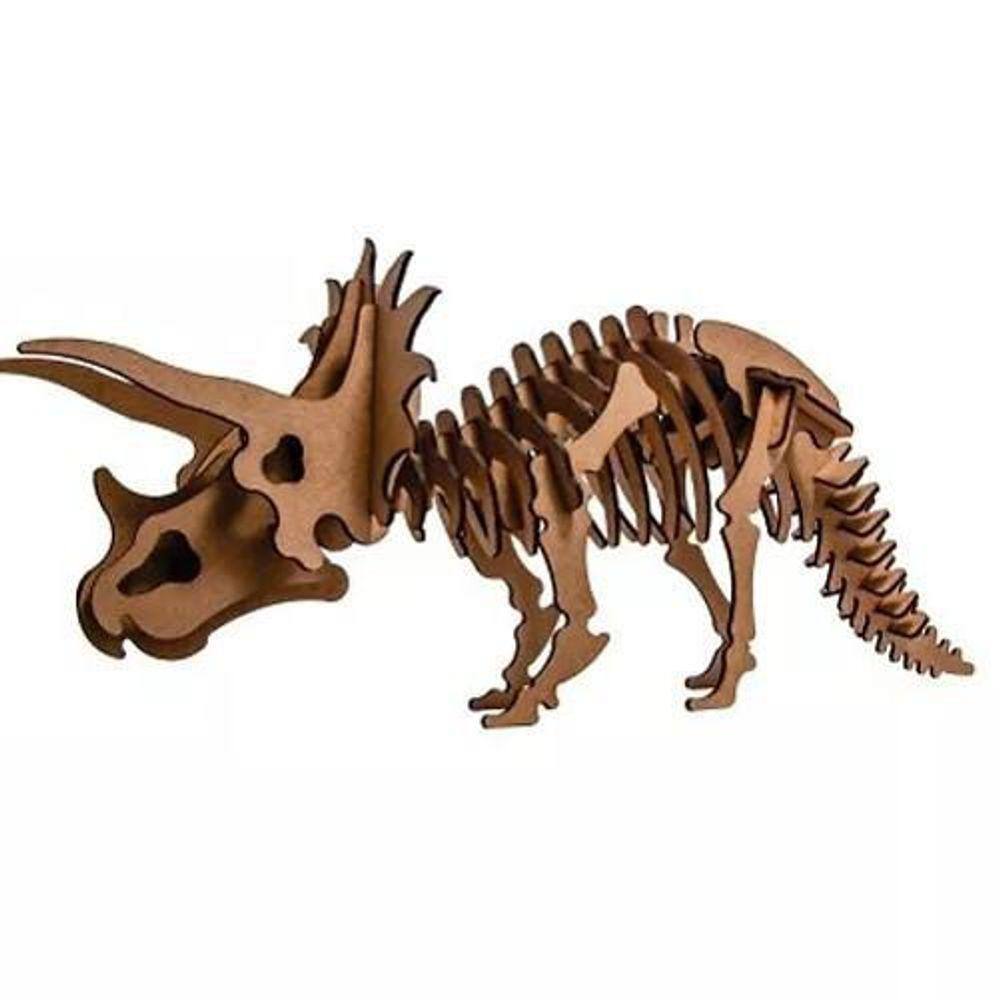 Dinossauro Dimeterodon p/ montar, Quebra-Cabeça 3D, 30 peças, Brinquedo e  decoração MDF