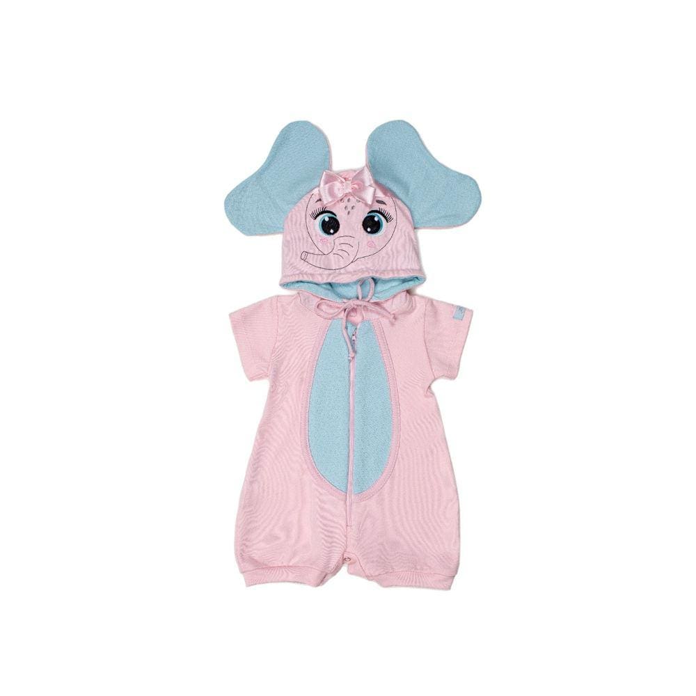 Macacão bebê infantil animais verão-Pinguim- Elefante - Dino