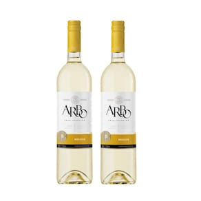 Kit Vinho Arbo Moscato Branco Seco Casa Perini 750ml 2unid