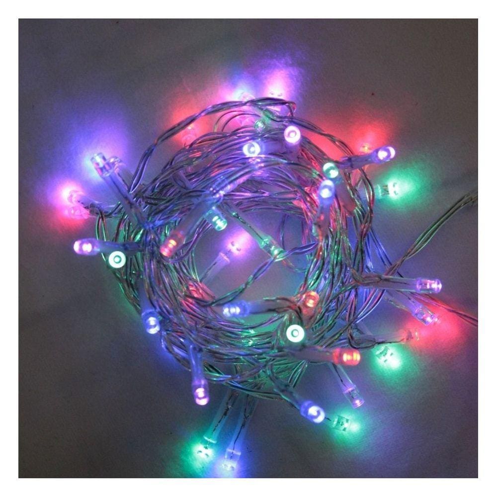 Fio Fada 50 Leds Color Fixo A Pilha