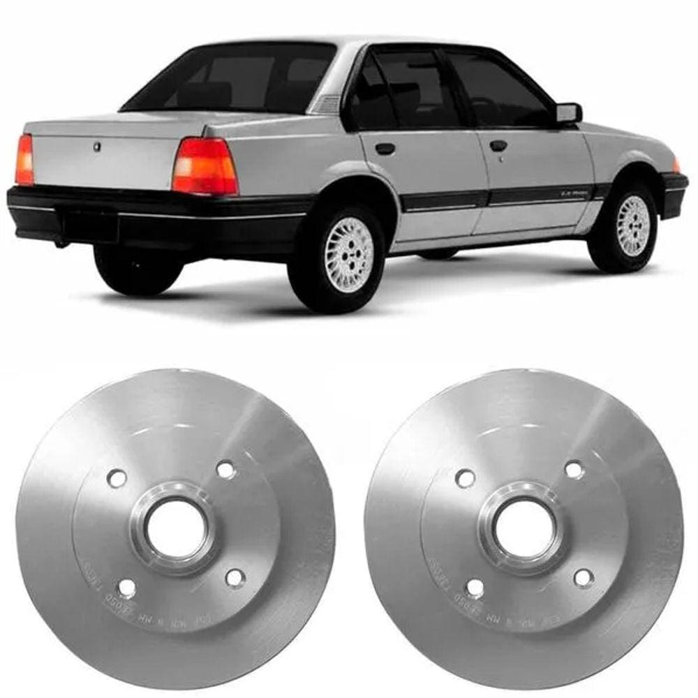 Par Disco Freio Monza 1992 ate 1997 Traseiro Sólido Hipper Freios
