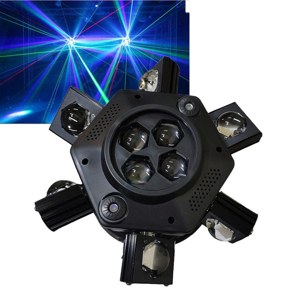 Luz de Palco Moving Head 150W RGB DMX Led Mini Moving DJ 22 Canais Show Palco Banda Evento Festa Laser Movimento Rotativo Strobo Iluminaçao