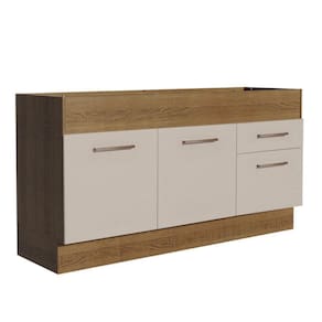 Balcão De Pia 150 Cm Es Madesa Rustic/crema
