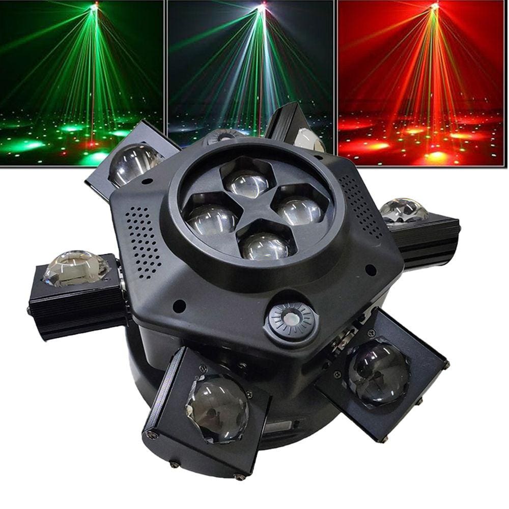 Luz de Palco Moving Head 150W DMX Led Mini Moving RGB 22 Canais DJ Banda Palco Show Evento Festa Iluminaçao Strobo Movimento Rotativo Laser