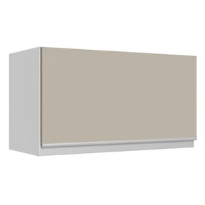 Armário Aéreo 100% Mdf 60 Cm 1 Porta Basculante Branco/crema Smart Madesa Branco/crema