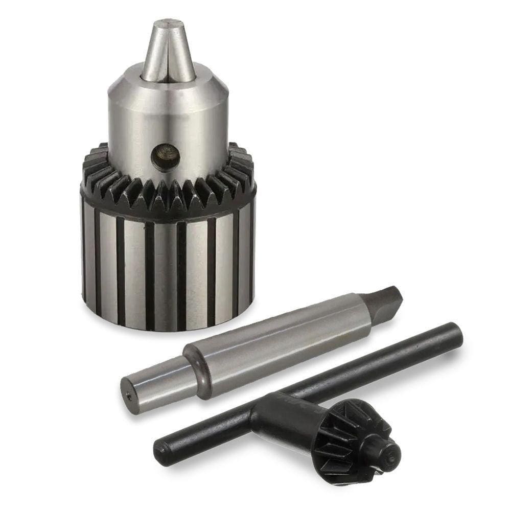 Kit Mandril 1` Cônico Encaixe B24 + Haste Cônica Para Mandril Cm3 X B24 - Tipo Europeu Din 238