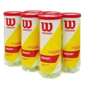 Kit Bola de Tênis Wilson Championship Extra Duty - 6 Tubos
