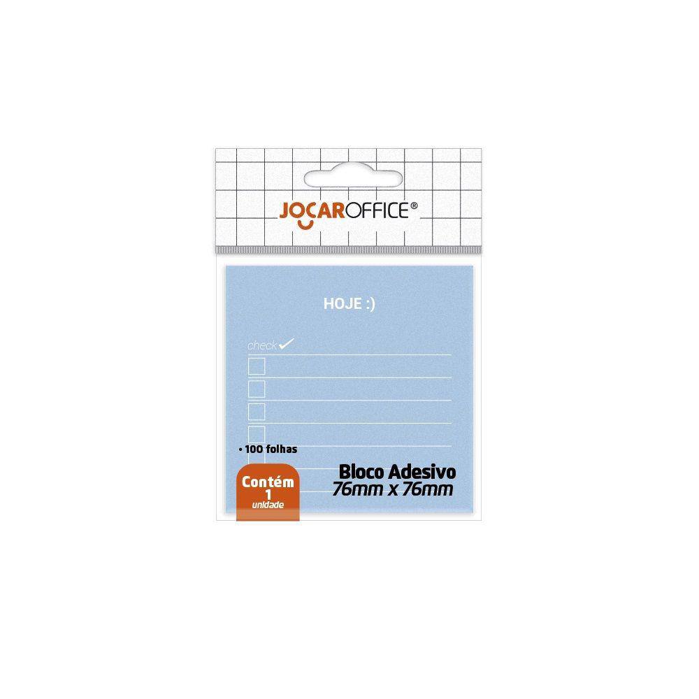 Bloco de Notas Adesivas Hoje Azul 76mmx76mm - Jocar Office