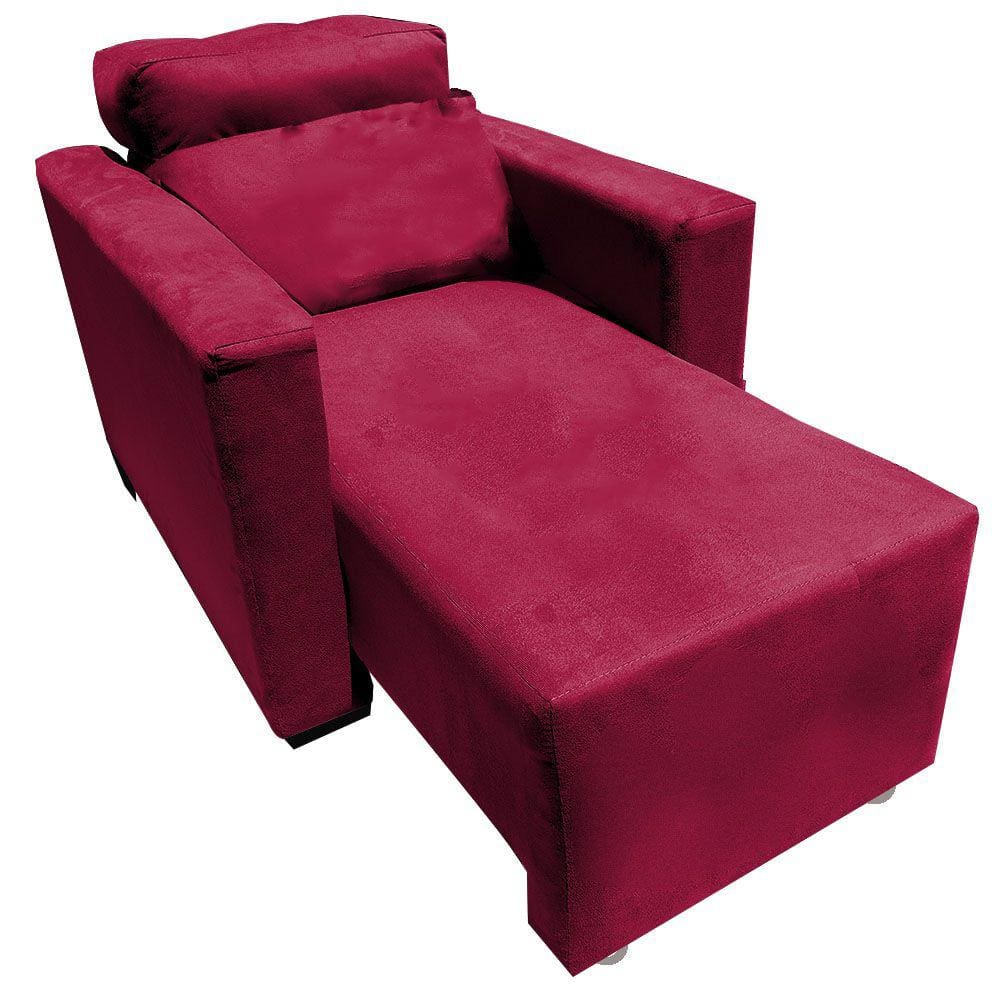 Poltrona Do Papai E Mamae Retratil e Reclinavel Florença Vermelho