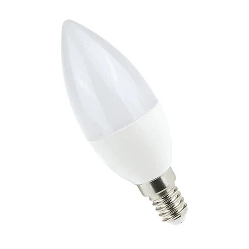 Vela Leitosa 6W E14+ Adaptador E27 4000K - Luminatti