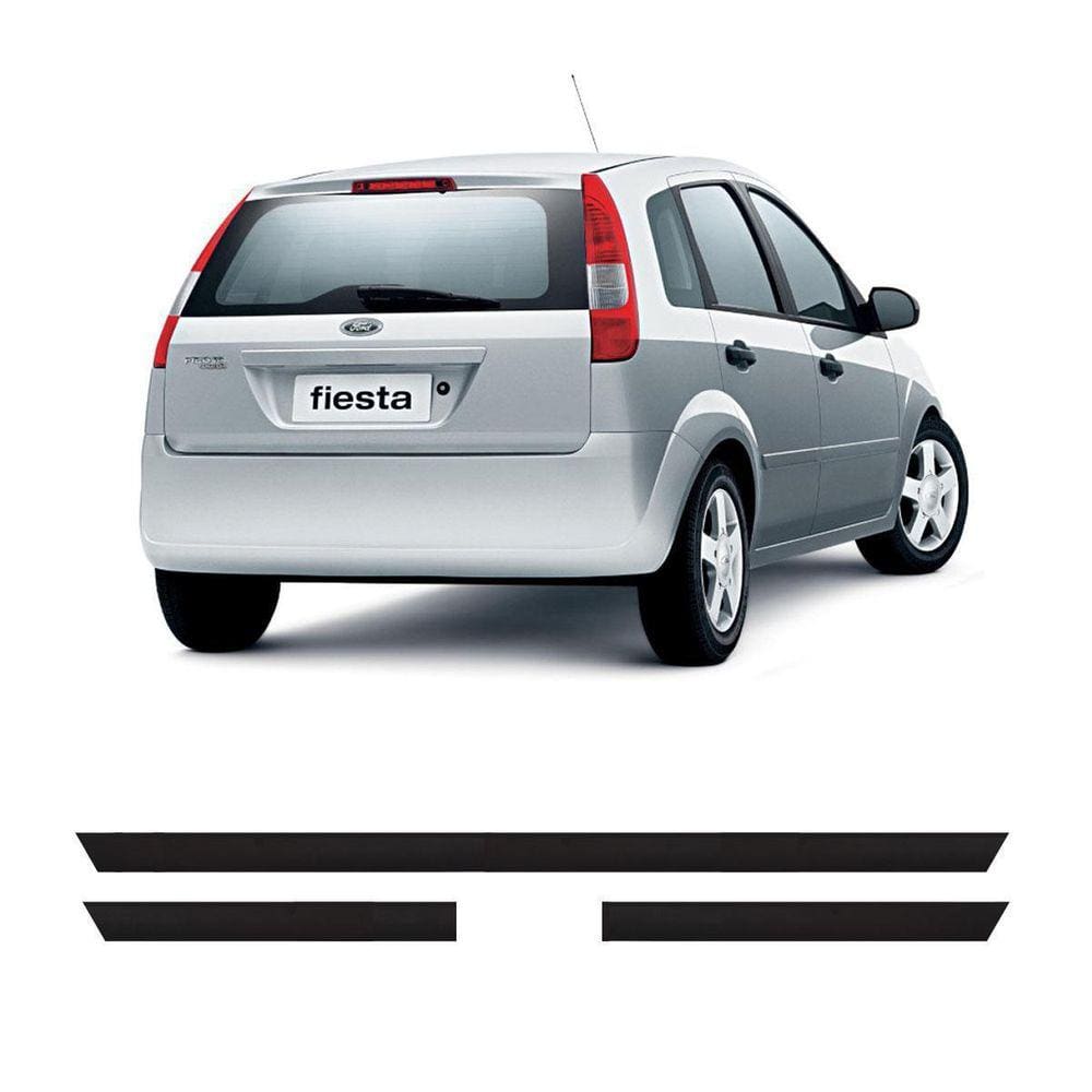 Friso De Parachoque Ford Fiesta Hatch 4 Portas 03 A 06 4094A