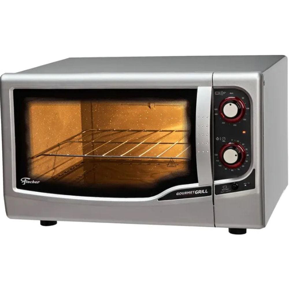 Forno 44L Fischer Eletrico Gourmet GRILL  - 9741-79183  Prata  110 VOLTS
