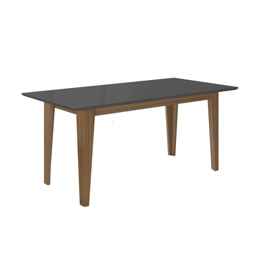 Mesa de Jantar 6 Lugares Chicago Carvalho Grafite