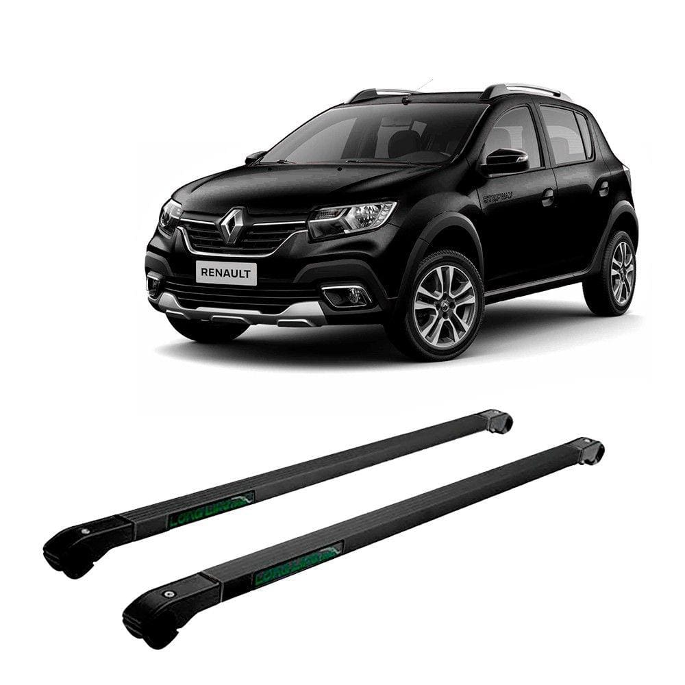 Travessa de teto Sandero Stepway 2015 a 2022 Preta Long Life Cross