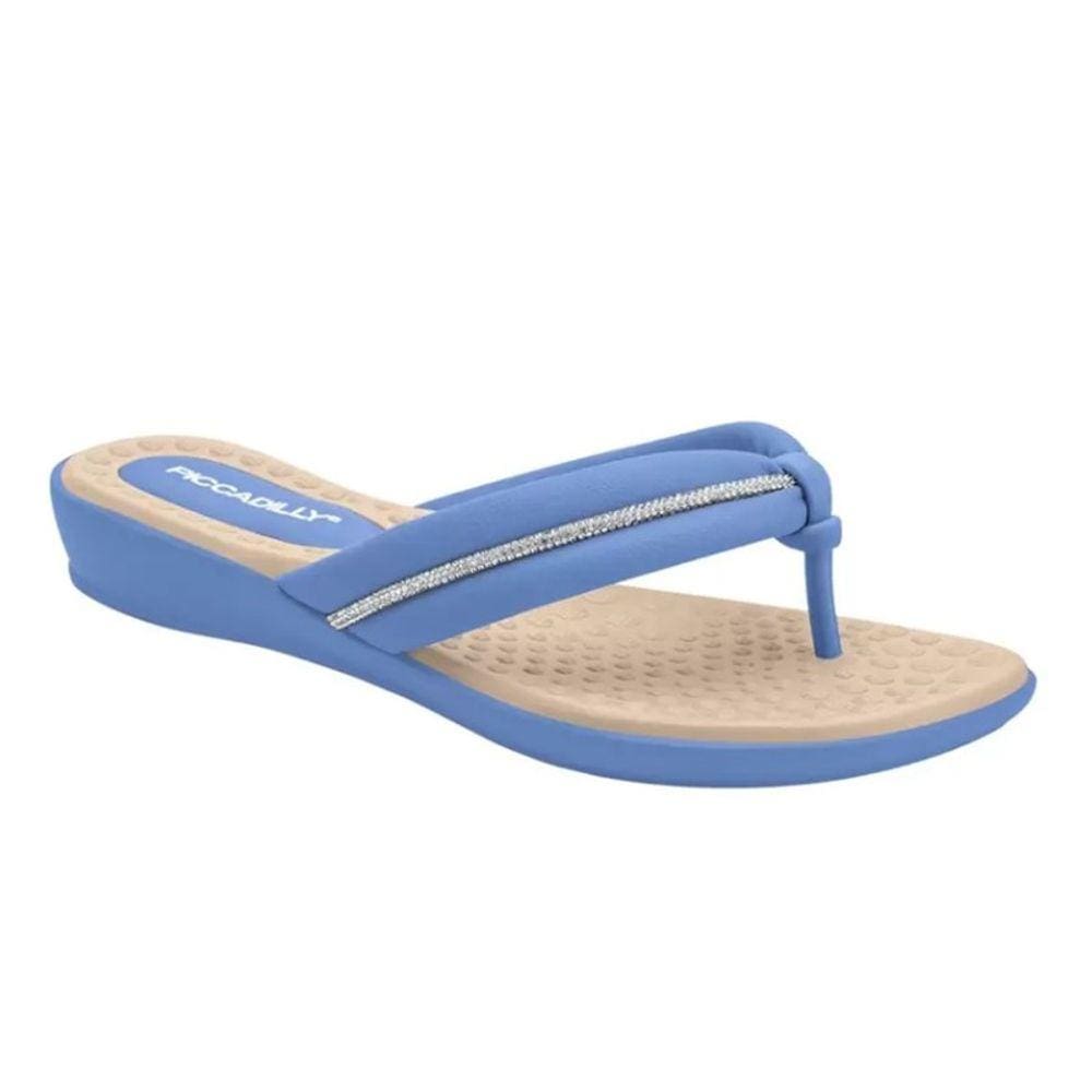 Chinelo dedo strass Piccadilly