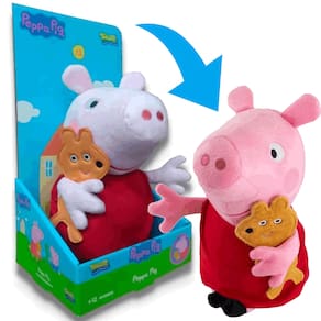 Boneca Peppa Pig de Pelúcia 30cm Porca Hipoalérgica Sunny