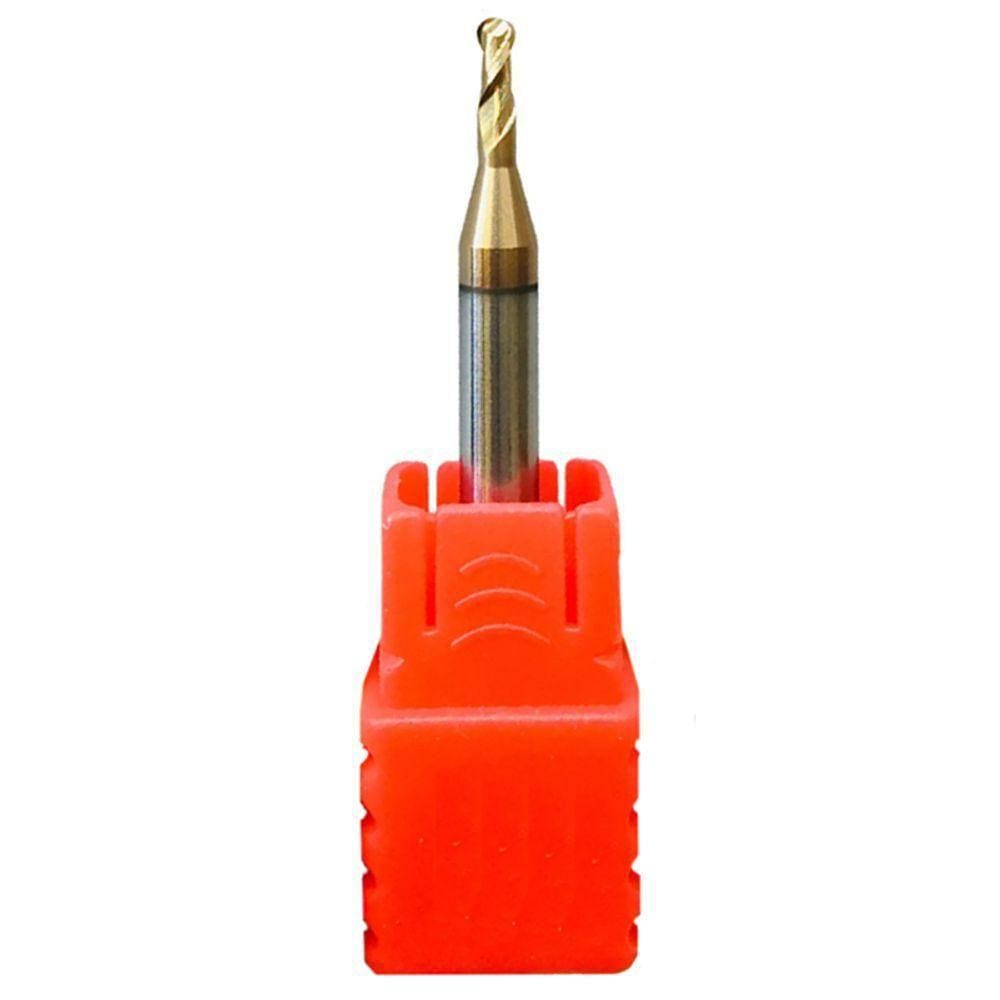 Fresa Topo Esférico Metal Duro 2,0mm - 2 Cortes Com 55hrc