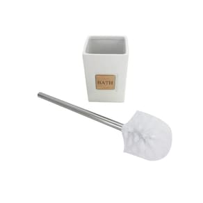 Kit Limpeza Banheiro Bath White Mimo Style BH22256 - 8 Peças