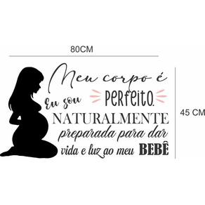 Adesivo Decorativo Frases Parto Humanizado Meu Corpo