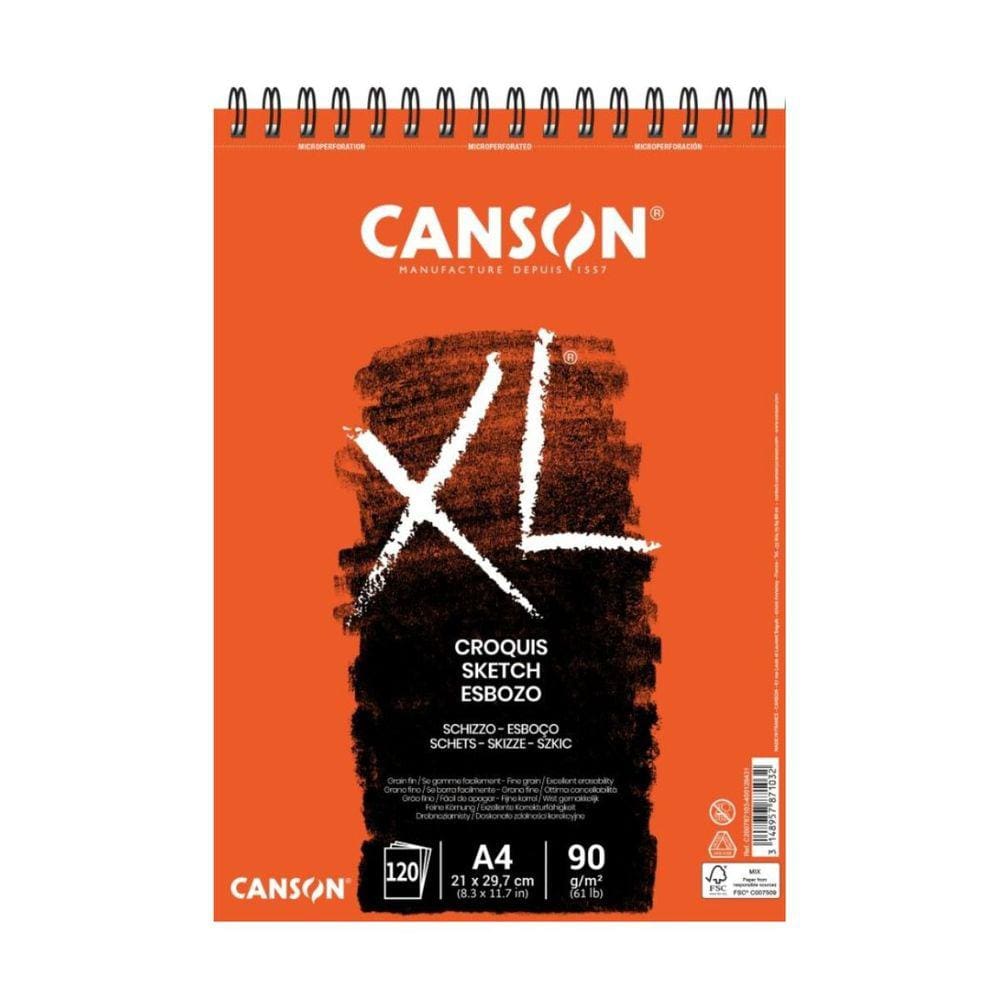 Bloco XL Croquis Canson 90 g/m2 A4 (210x297mm) 120 Fls