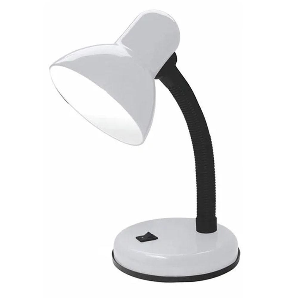 Luminaria De Mesa Articulavel Abajur Flexivel Branco