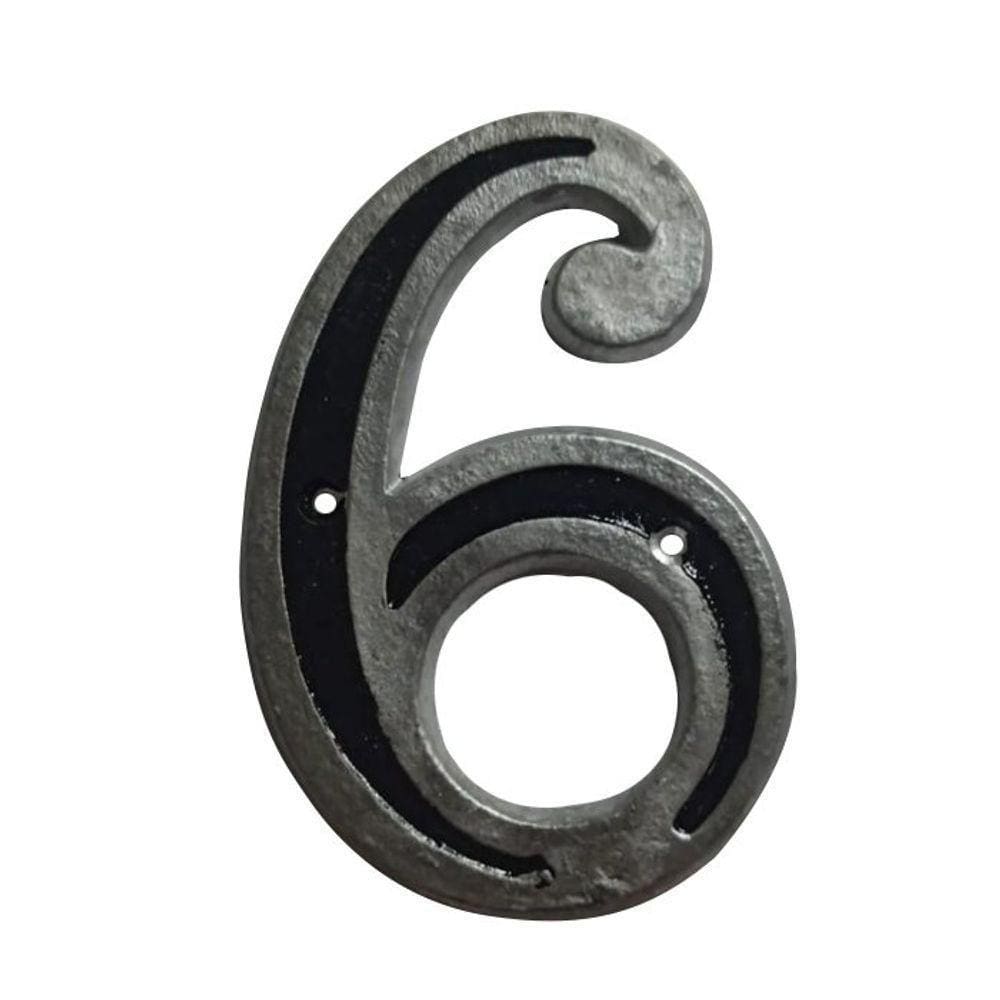 Número Residencial De Alumínio - Fundição Petropolis Nº6