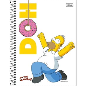 Caderno Univ. 10 Matérias 160FLS Simpsons Capa 4 - Tilibra