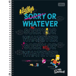 Caderno Univ. 10 Matérias 160FLS Simpsons Capa 3 - Tilibra