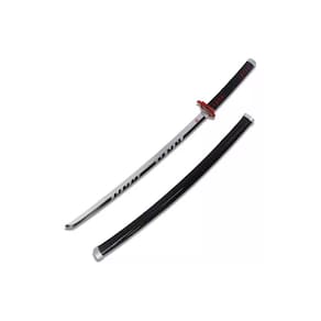Espada Katana Tanjiro V2 Rengoku Demon Slayer Lâmina Bambu Cosplay Decoração Com Suporte