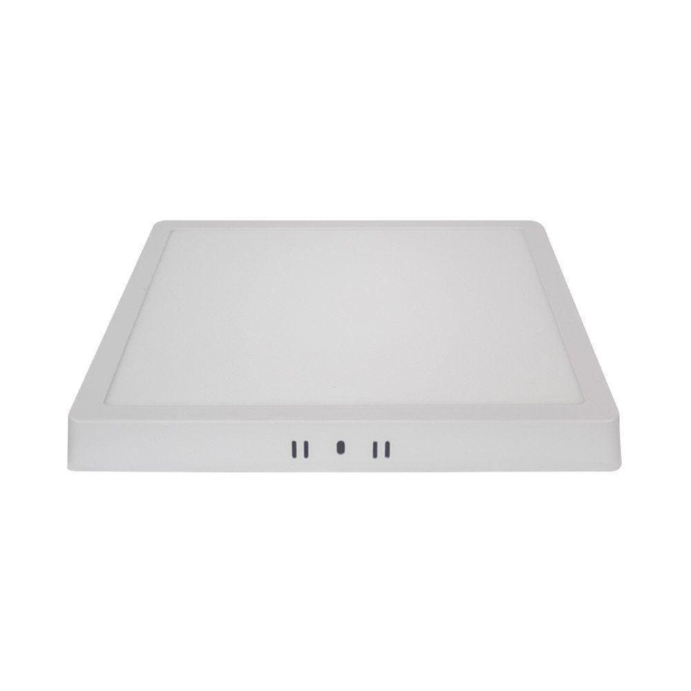Painel Led Sobrepor 24w 3000k Quadrado Branco - 24w