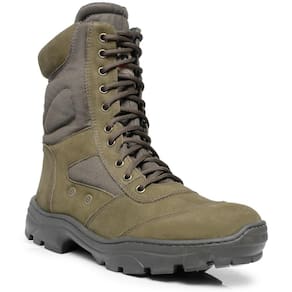Botas Taticas Infantaria em Couro Coturno Militar PM com Palmilha de Gel Bico PVC