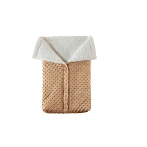 Porta Bebê Saco De Dormir Com Sherpa Dourado