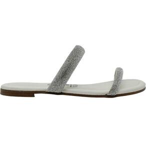 Rasteirinha Feminina Casual Dia a Dia Tiras com Strass Vizzano 6235.1189