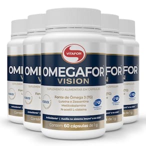 Kit 5 Omegafor Vision Vitafor 60cáps