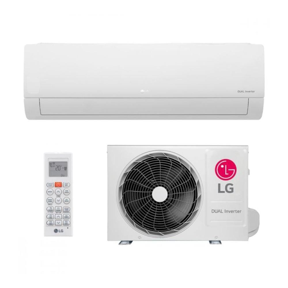 Ar Condicionado Split Inverter LG Hi Wall DUAL Compact +AI 12000 BTUs Frio S3-Q12JAQAL - 220V