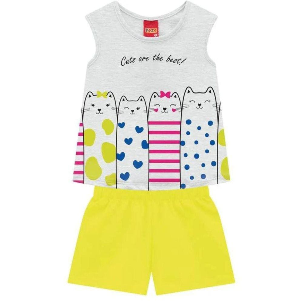Conjunto Blusa e Shorts em Malha Kyly 112029