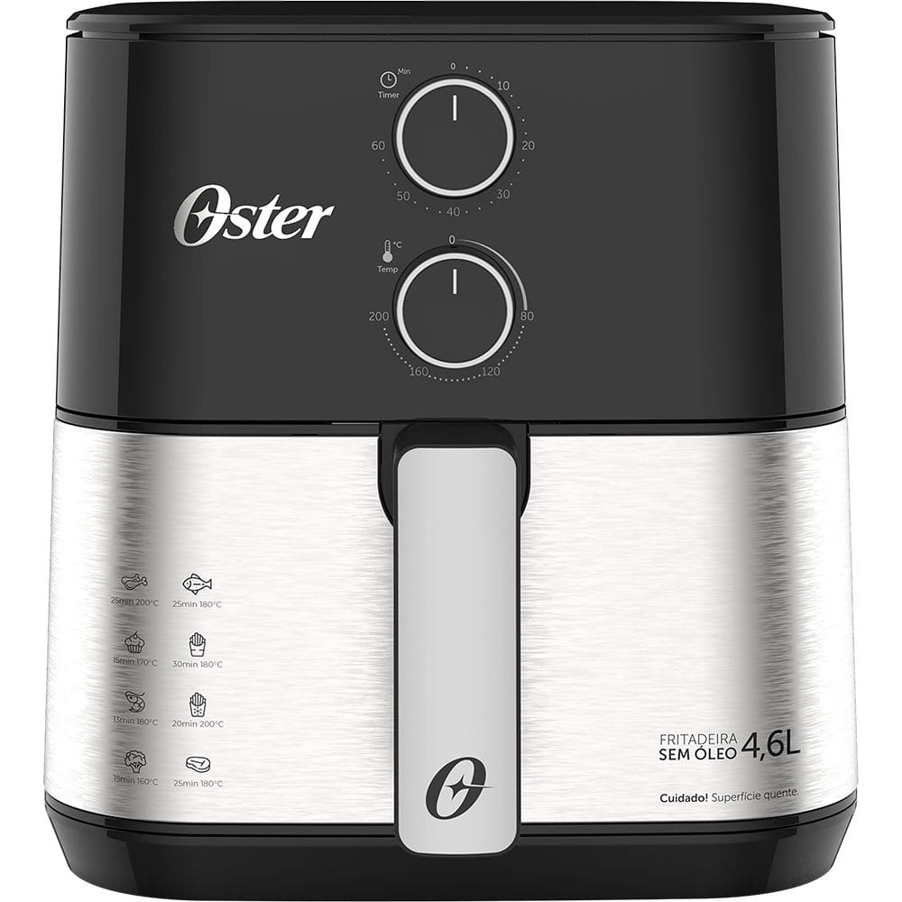 Fritadeira Elétrica Oster OFRT520 Compact 4,6L - Inox