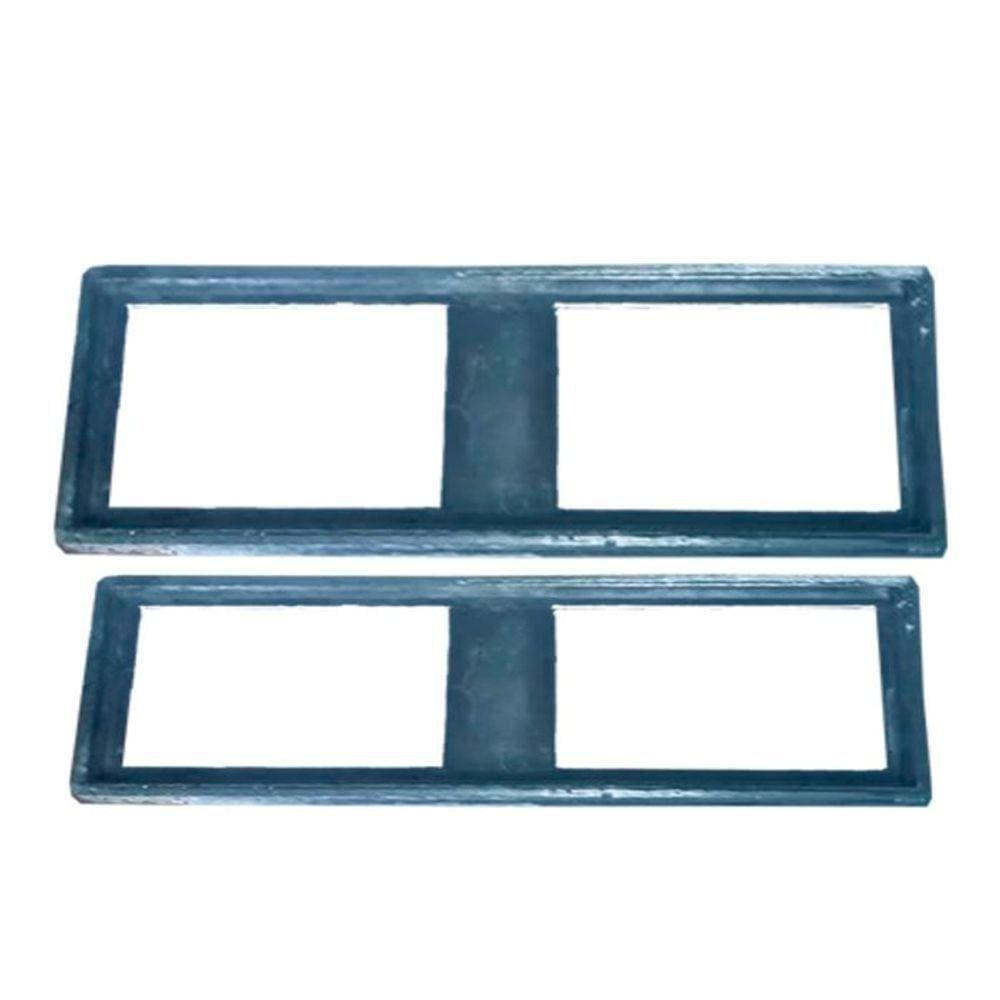 Suporte Para Ralo Linear Para área Externa Piscina Grelha De Alumínio. 10x50x1 Cm