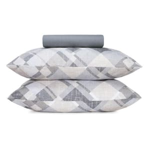 Jogo de Cama King 3 Peças Malha Fio Penteado 100% Algodão - Spot Grid - Altenburg