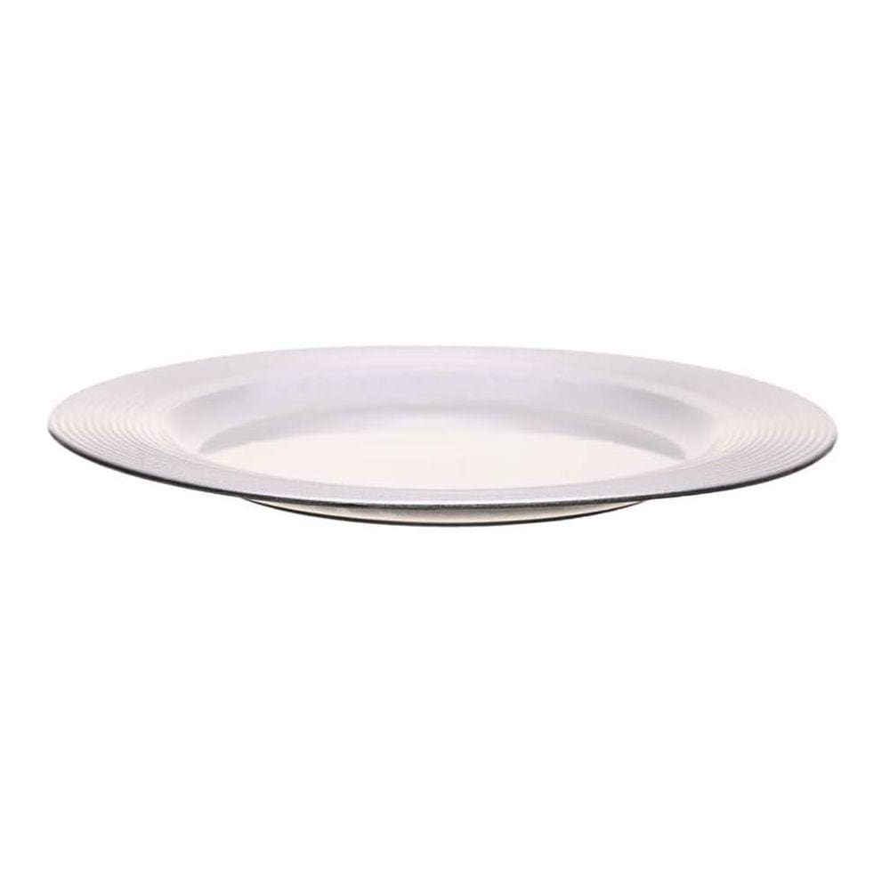 Sousplat Disco Prata - 33x33 cm - Mimo Style