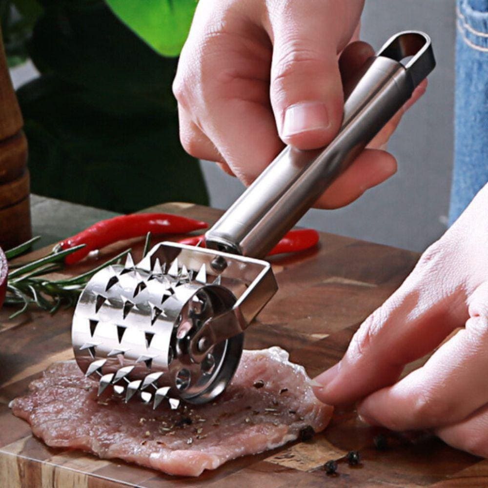 Amaciador de Carne em Aço Inox - Reduz Tempo - 18 cm