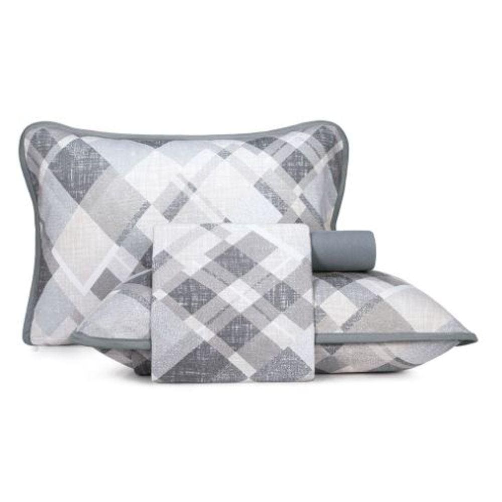 Jogo de Cama Queen 4 Peças Malha Fio Penteado 100% Algodão - Spot Grid - Altenburg