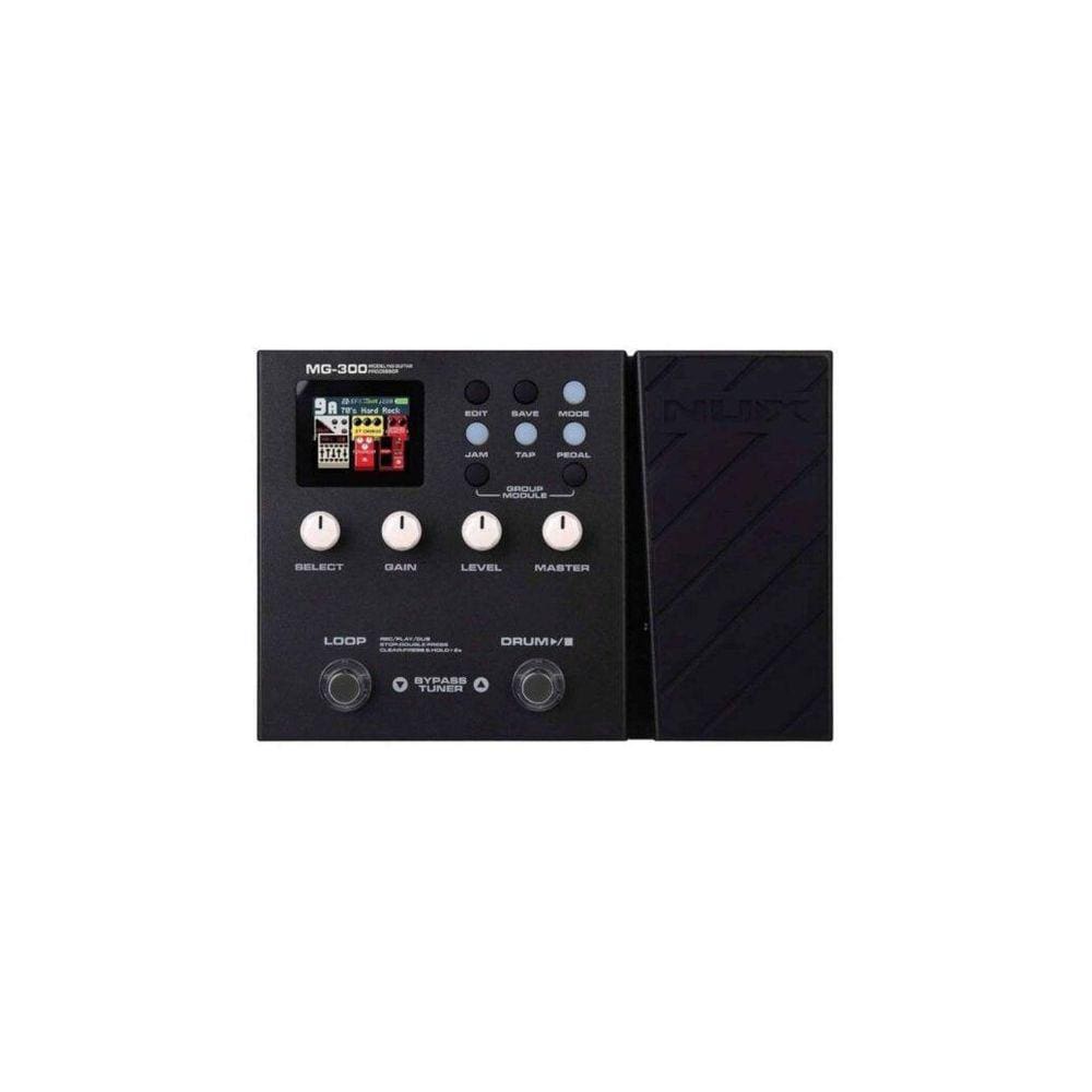 Pedal De Efeito Nux Modeling Guitar Processor Mg-300 Preto