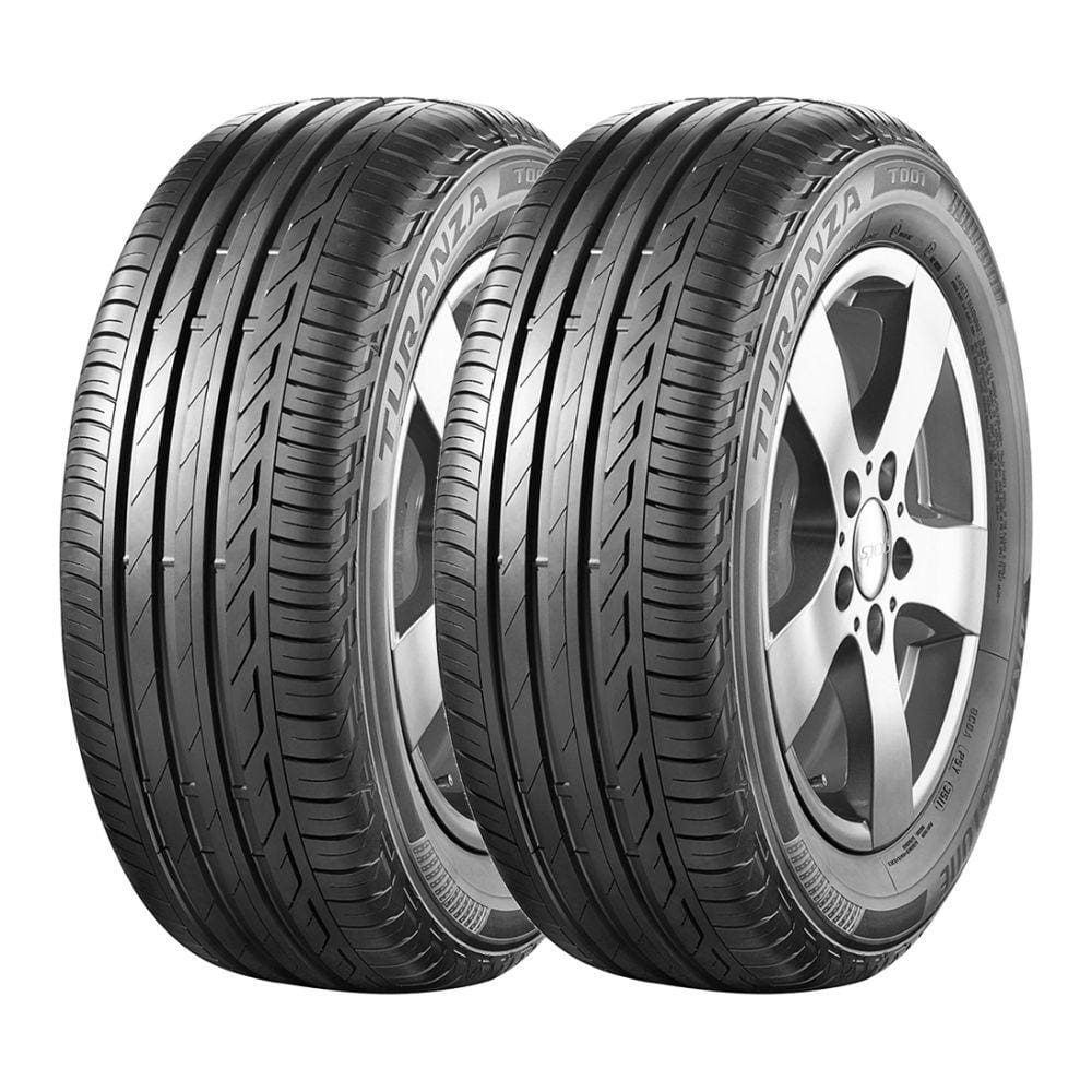 Kit 2 Pneus Bridgestone Aro 17 205/55R17 Turanza T001 Run Flat 91W